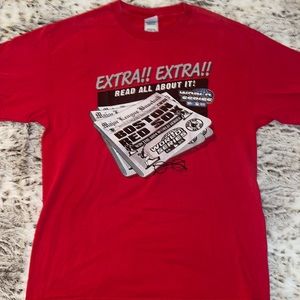 Vintage Boston Redsox Red 2004 World Series Alstyle Apparel Tshirt Size Large